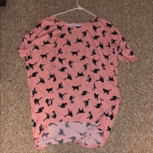 Lularoe Irma cat shirt size medium